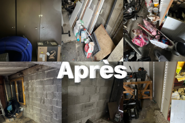 Débarras d'un garage au chères 69380